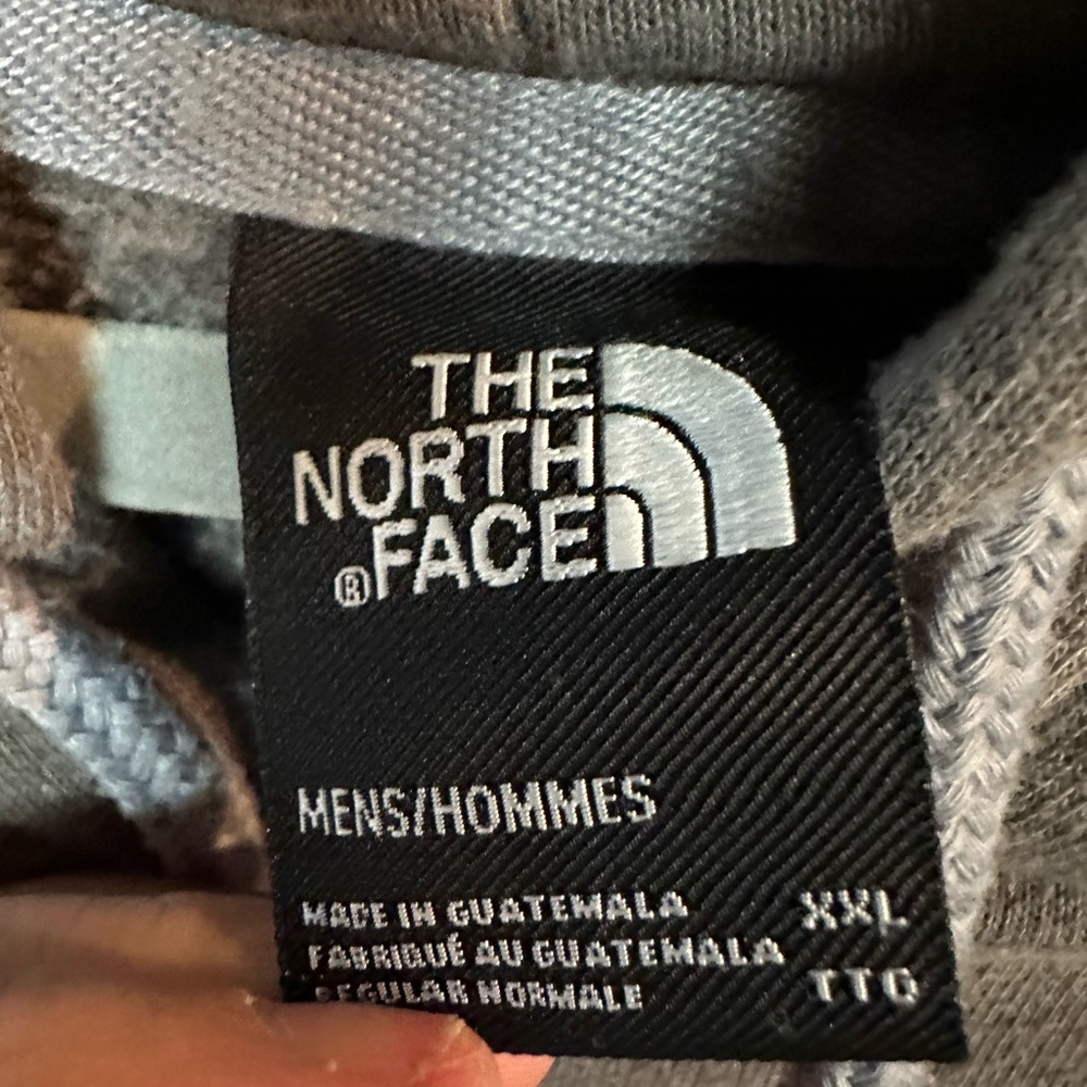 The North Face Men's Charcoal Hoodie with Bear Design - Picture 2 of 3